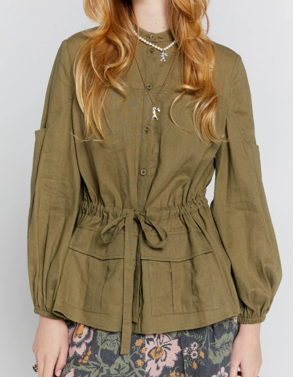 Breezy Loose Blouse With Pockets