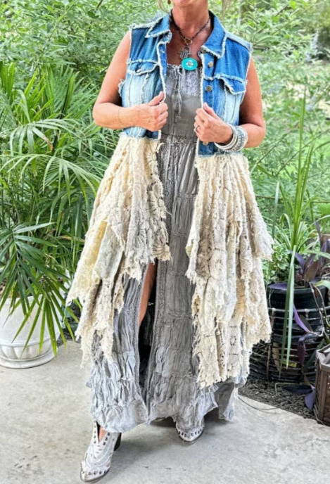 Chill Lace Denim Vest