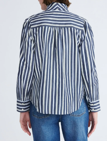 Button Down Bow Blouse
