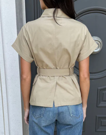 The Chill Short Sleeve Trench Coat