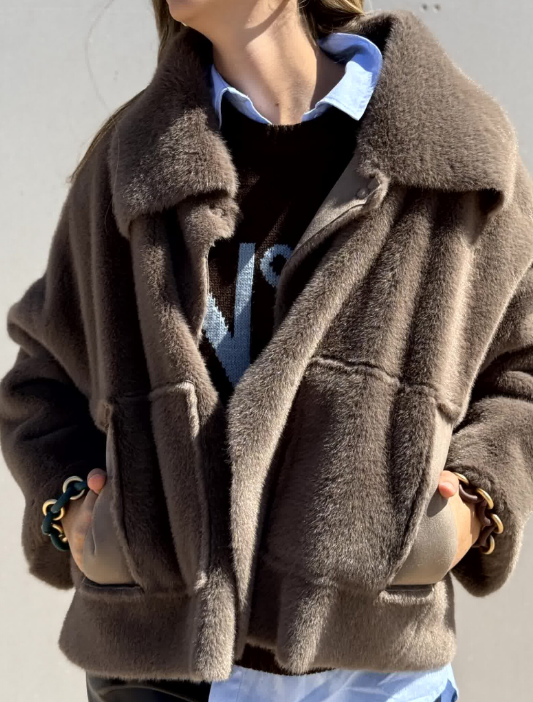 Chic Plush Warm Coat