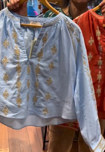 Chic Embroidery Blouse