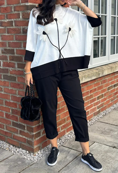 Elegant Flower Sweater