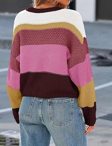 Colorblock Casual Sweater