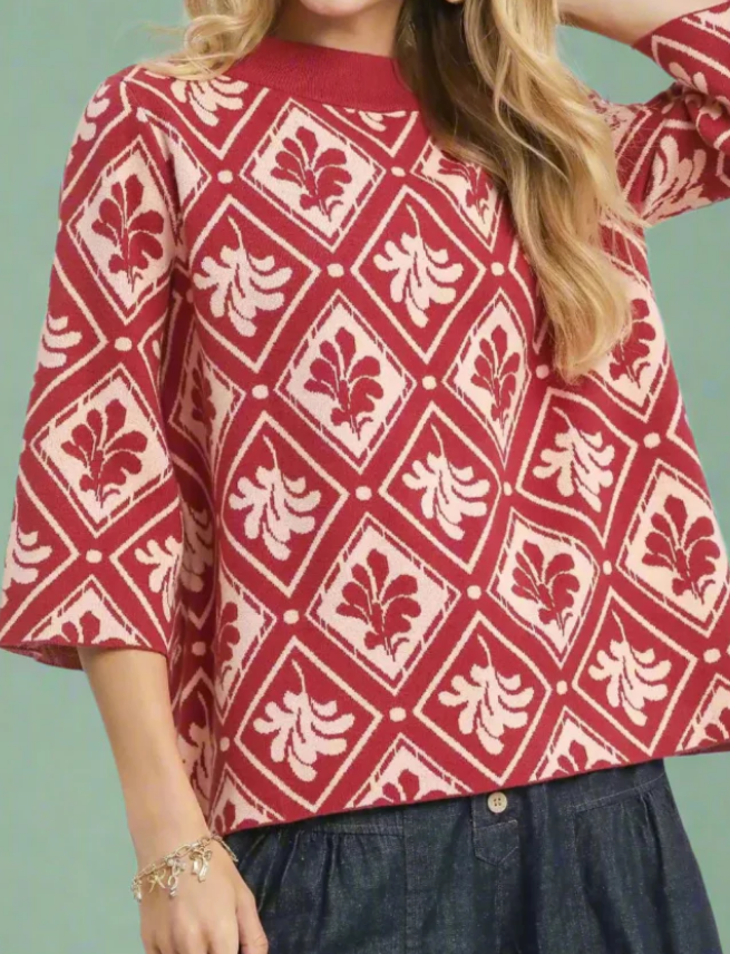 Chic Leaves Sweater