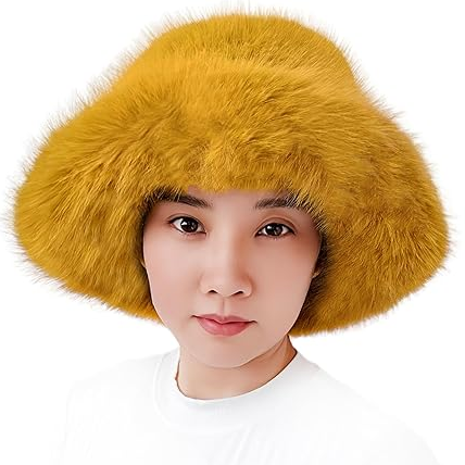 Warm Faux Fur Bucket Hat