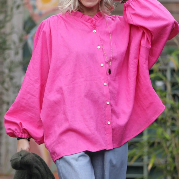 Loose Casual Ruffle Blouse