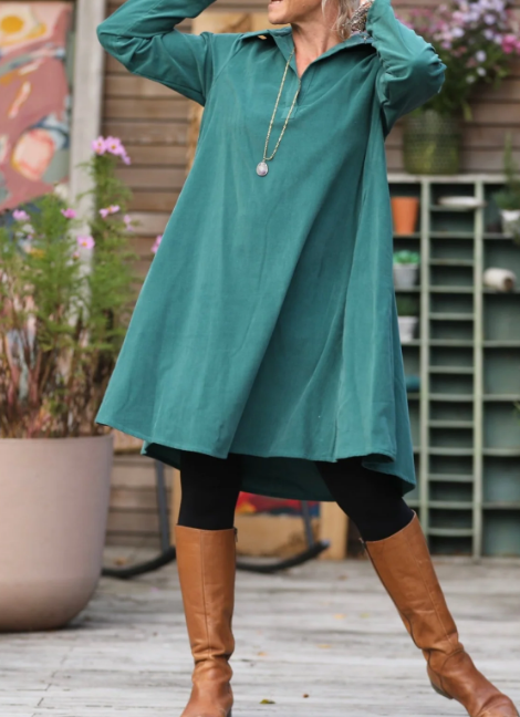 Classic Midi Dress With Pockets