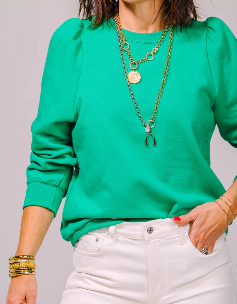 Chic Puff Sleeve Sweatshirt