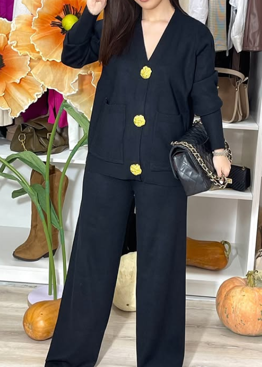 Chic Stretchy Knit 2pc Set