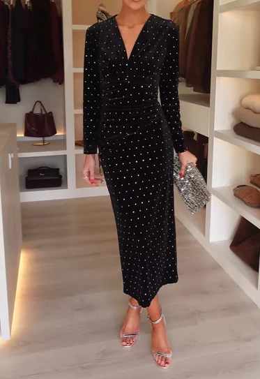 Dazzle Elegant Velvet Dress