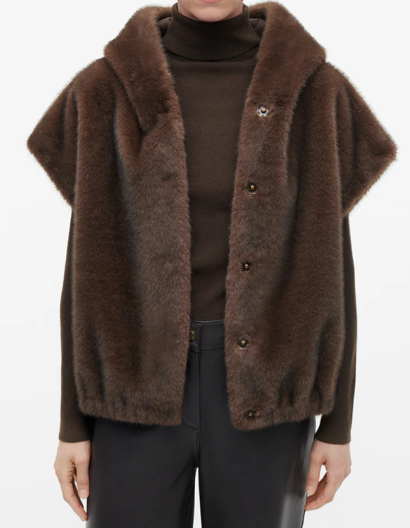 Faux Fur Hoodie Jacket