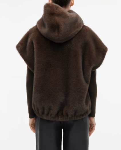 Faux Fur Hoodie Jacket