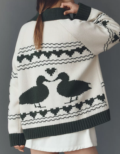 Adorable Duck Knit Cardigan