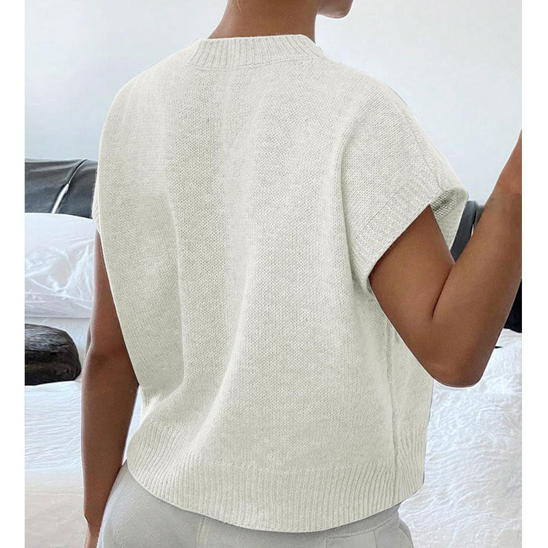 Flower Knit Sweater T-shirt