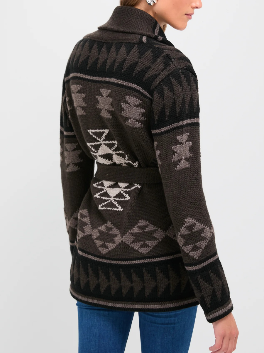 Wool Blend Ranch Teddy Wrap Cardigan
