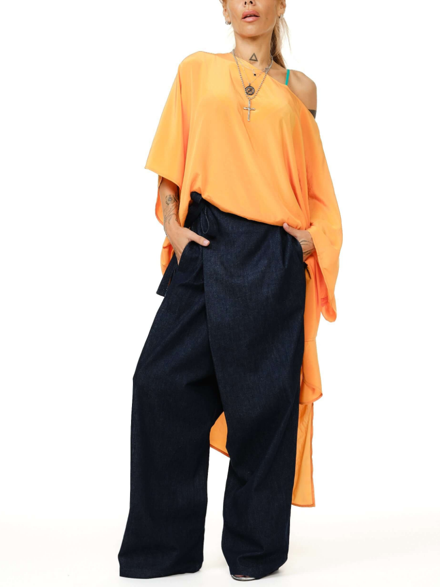 Orange Oversized Miaxi Tunic