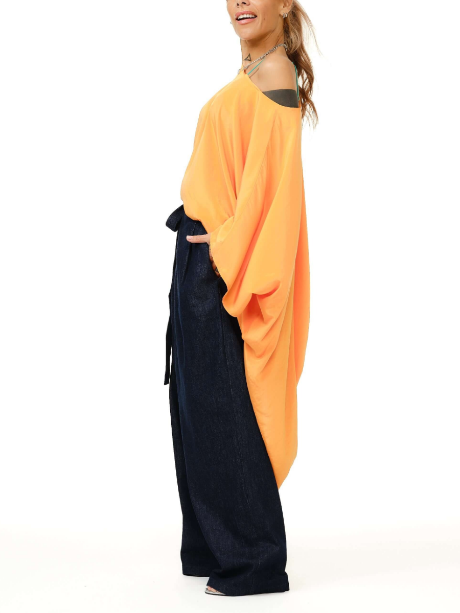 Orange Oversized Miaxi Tunic