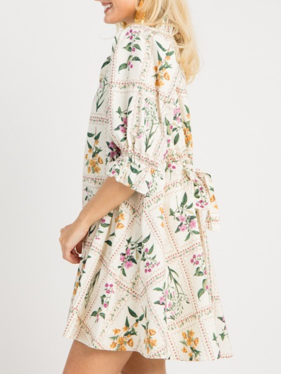 Garden Tiles Maxi Dress