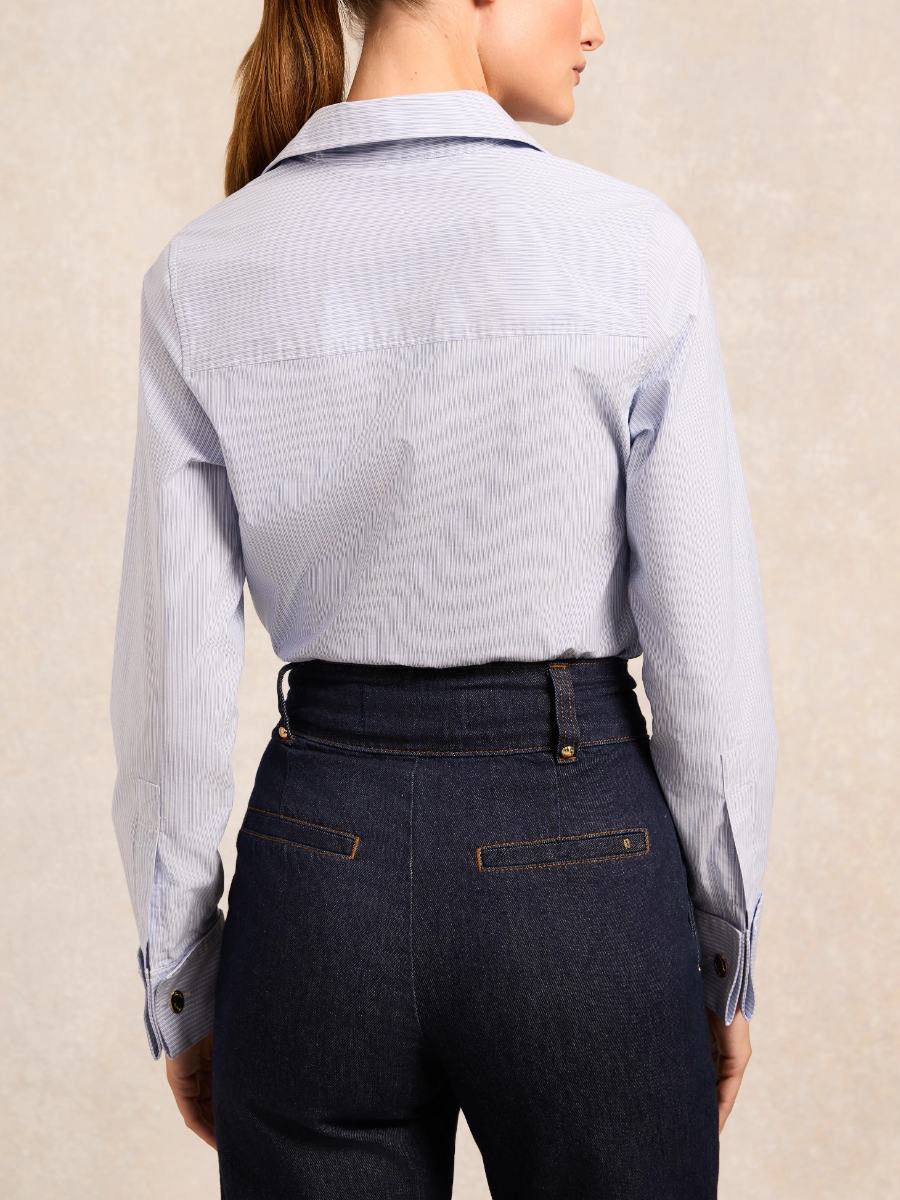 Classic Striped Button Down Shirt