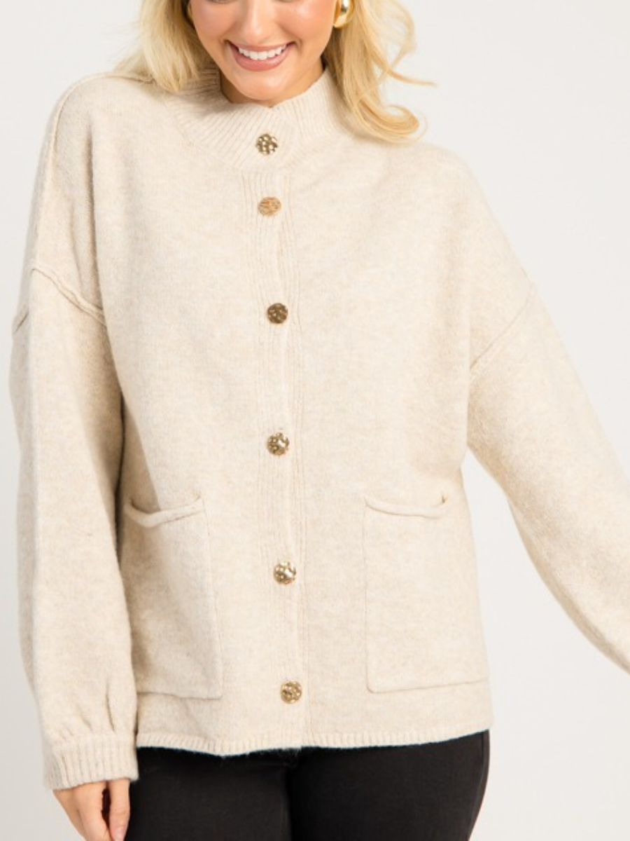 Oversized Button Cardigan