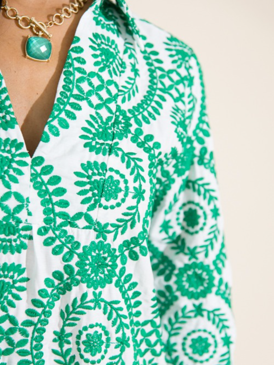 Perfect Embroidery Midi Dress