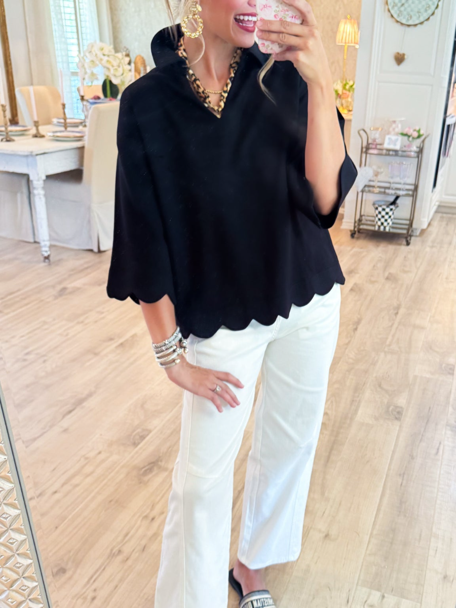 Scallop Edge Detail Solid Top