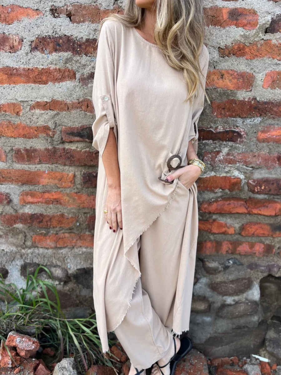 Symmetric Hem Tunic Set