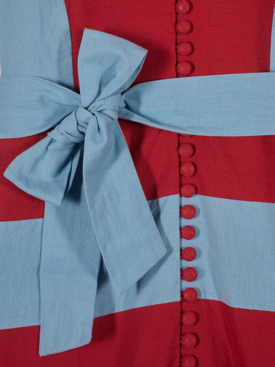 Bold Stripe Pattern Dress