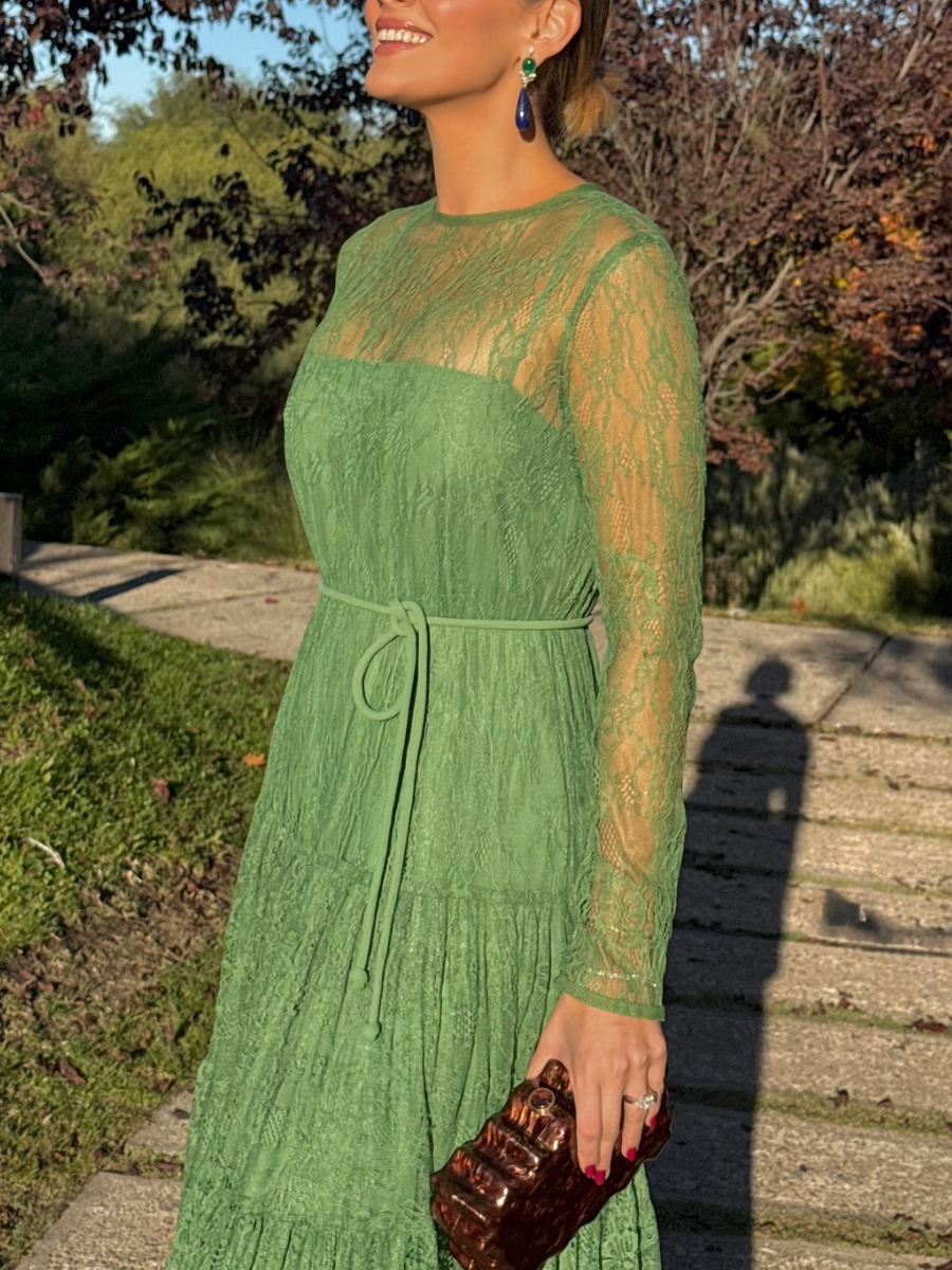 Green Lace Dress