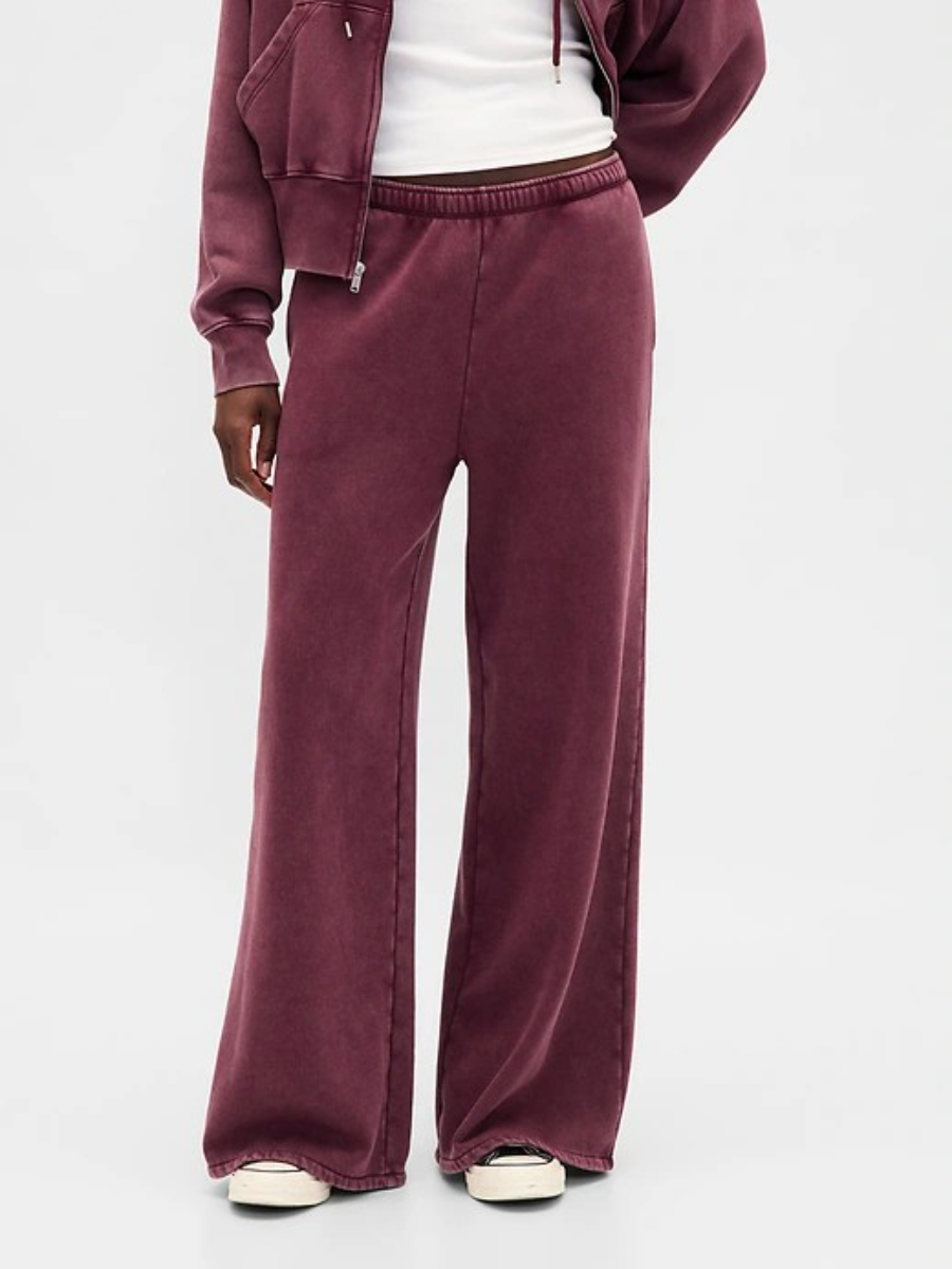 VintageSoft Baggy Wide-Leg Sweatpants