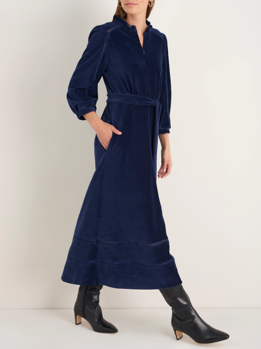 Pia Cord Velour Dress