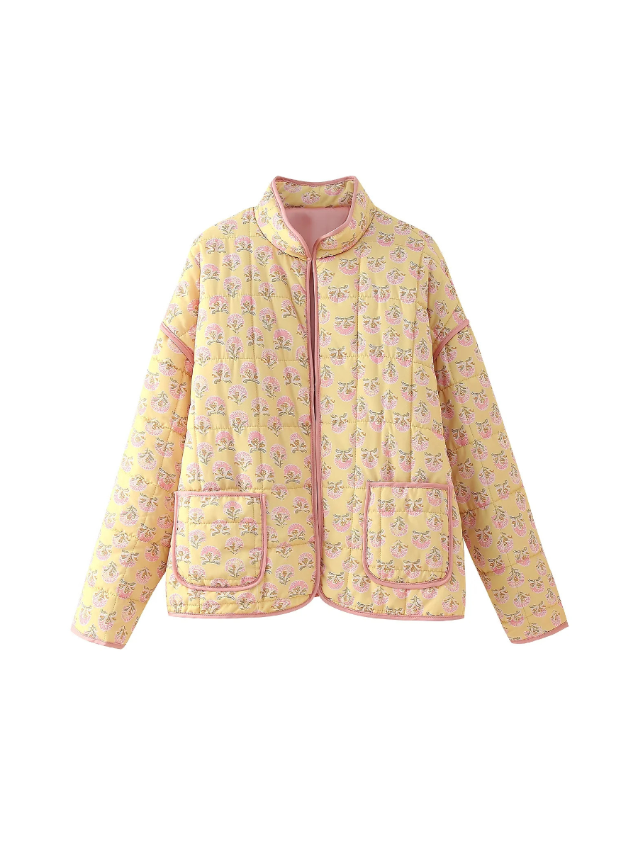 Women's Cropped Puffer Quilted Jacket