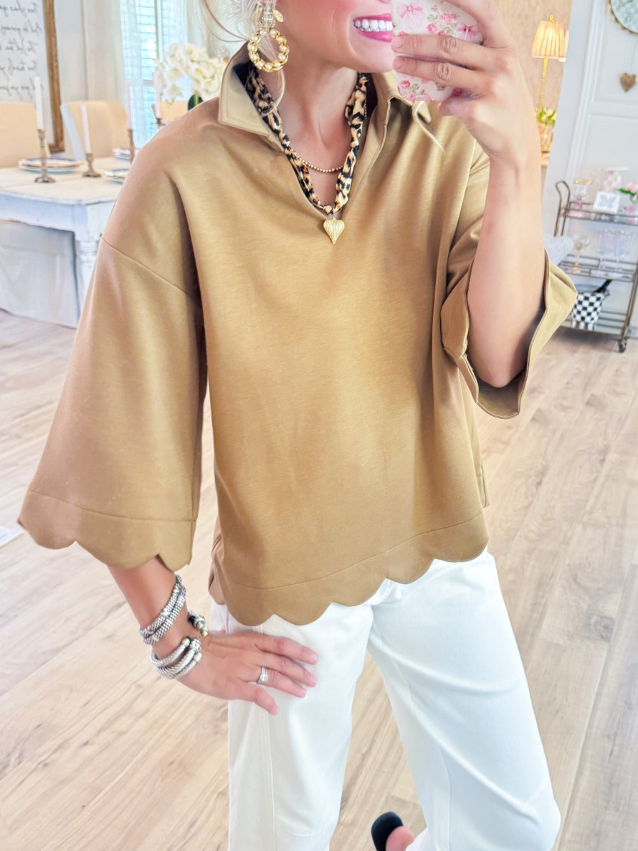 Scallop Edge Detail Solid Top