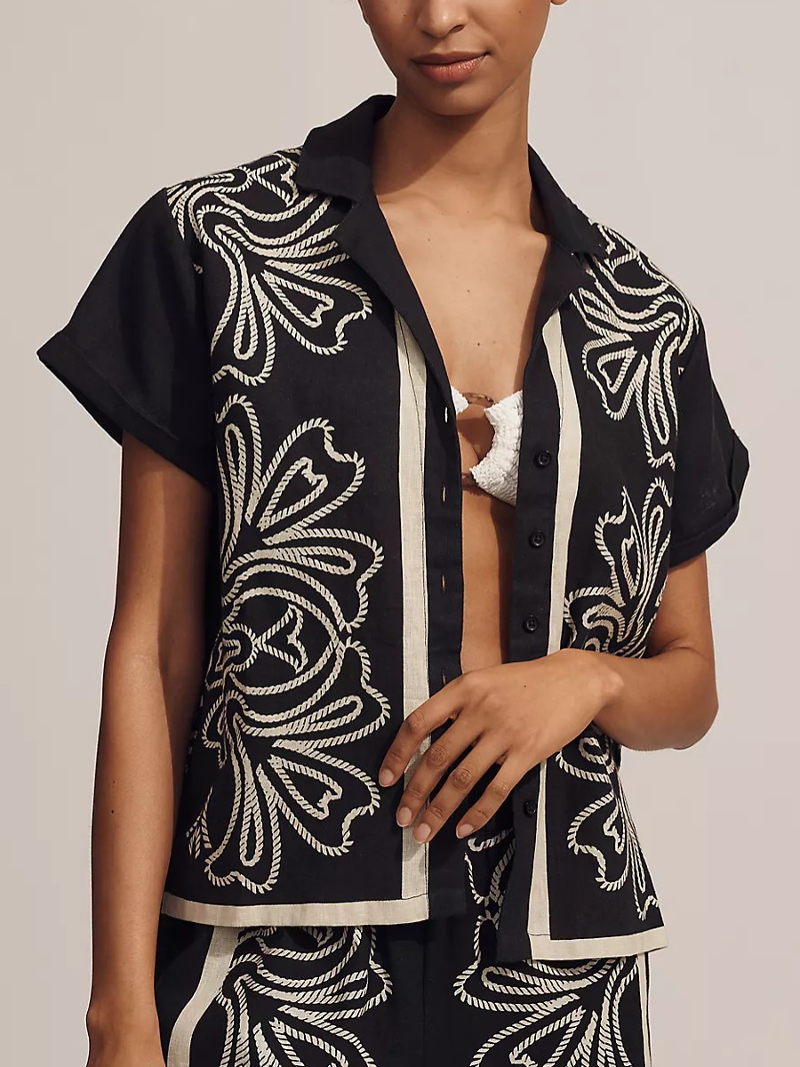 Chic Linen Printed Set