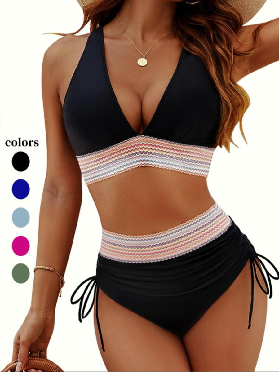 Women's Colorblock Bikini Set