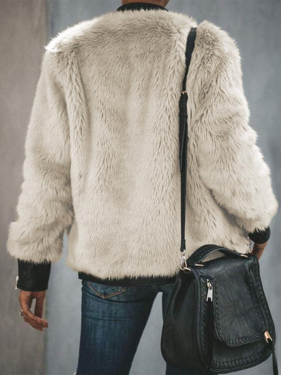 Super Warm Fur Bomber Jacket