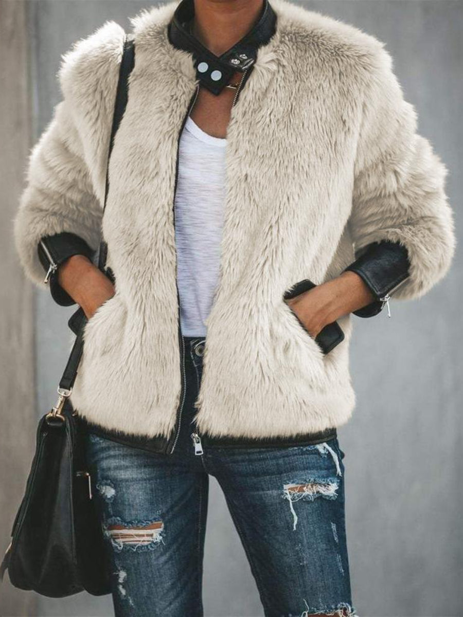Super Warm Fur Bomber Jacket
