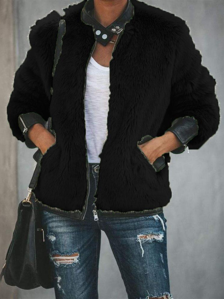 Super Warm Fur Bomber Jacket