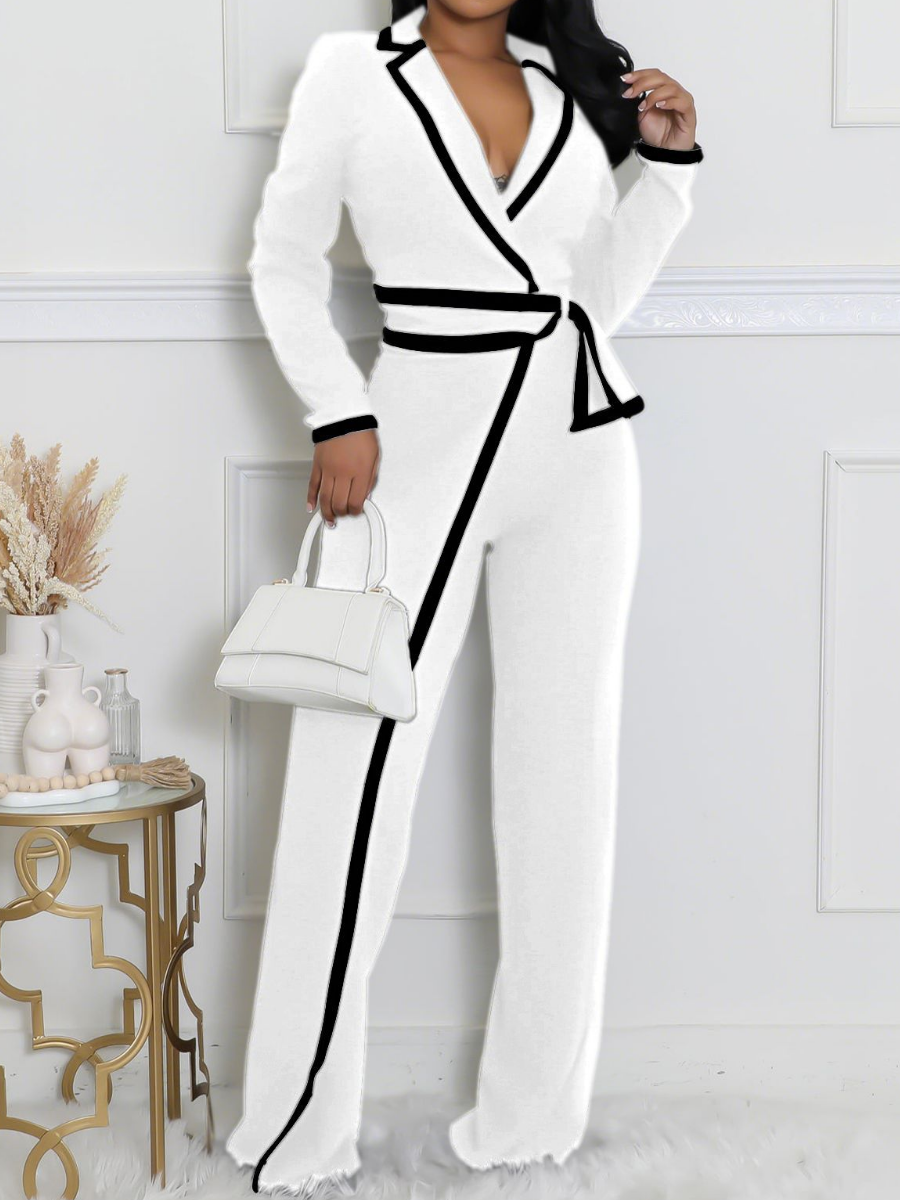 Classy Long-sleeve Jumpsuit