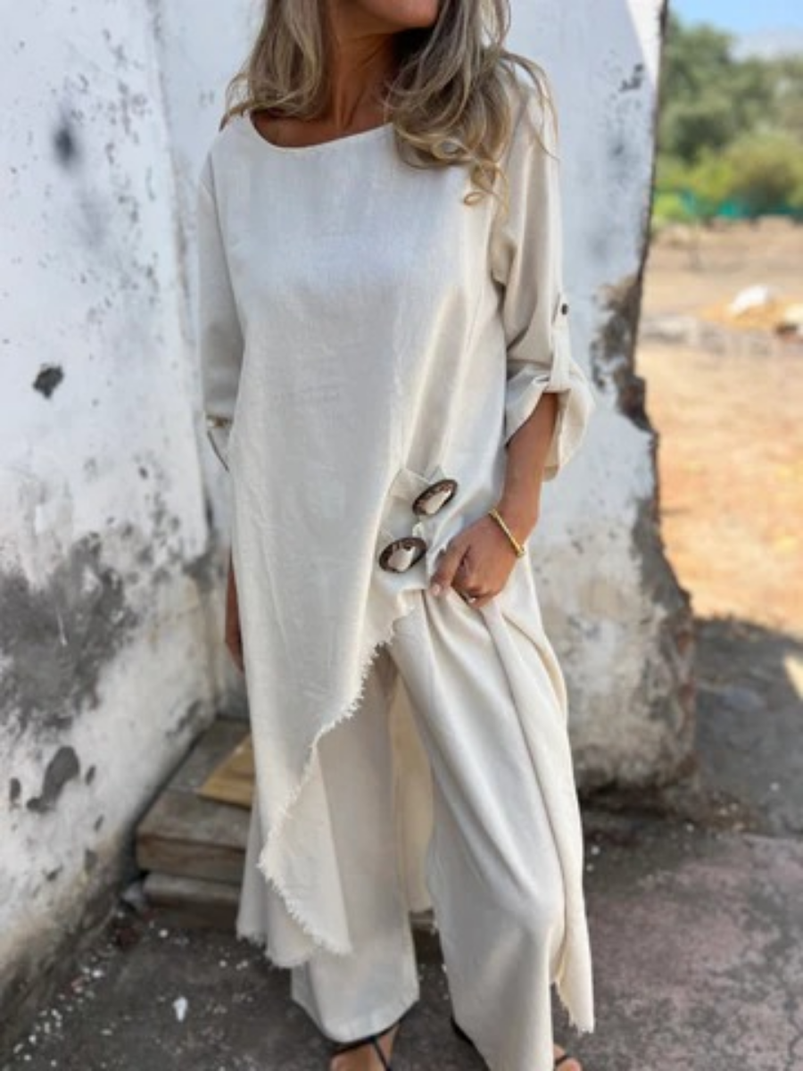 Symmetric Hem Tunic Set