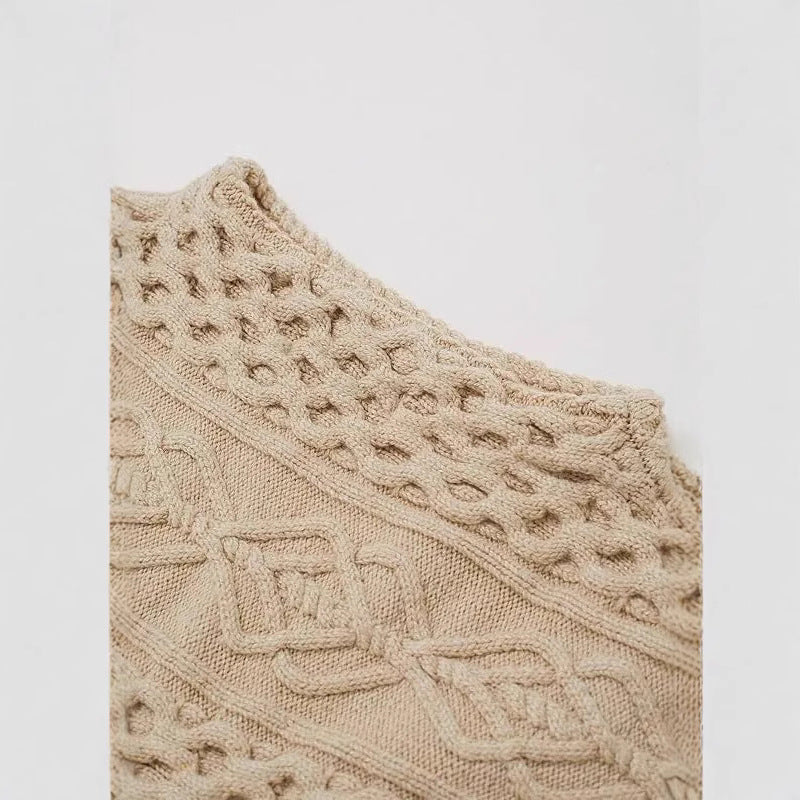 Demure Knit Midi Dress