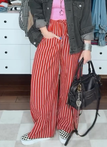 Comfy Striped Pants With Pockets