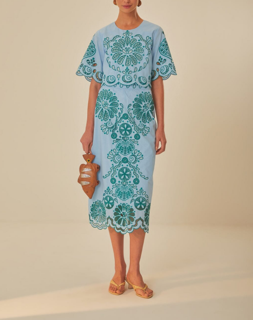 Printed Openwork Suit