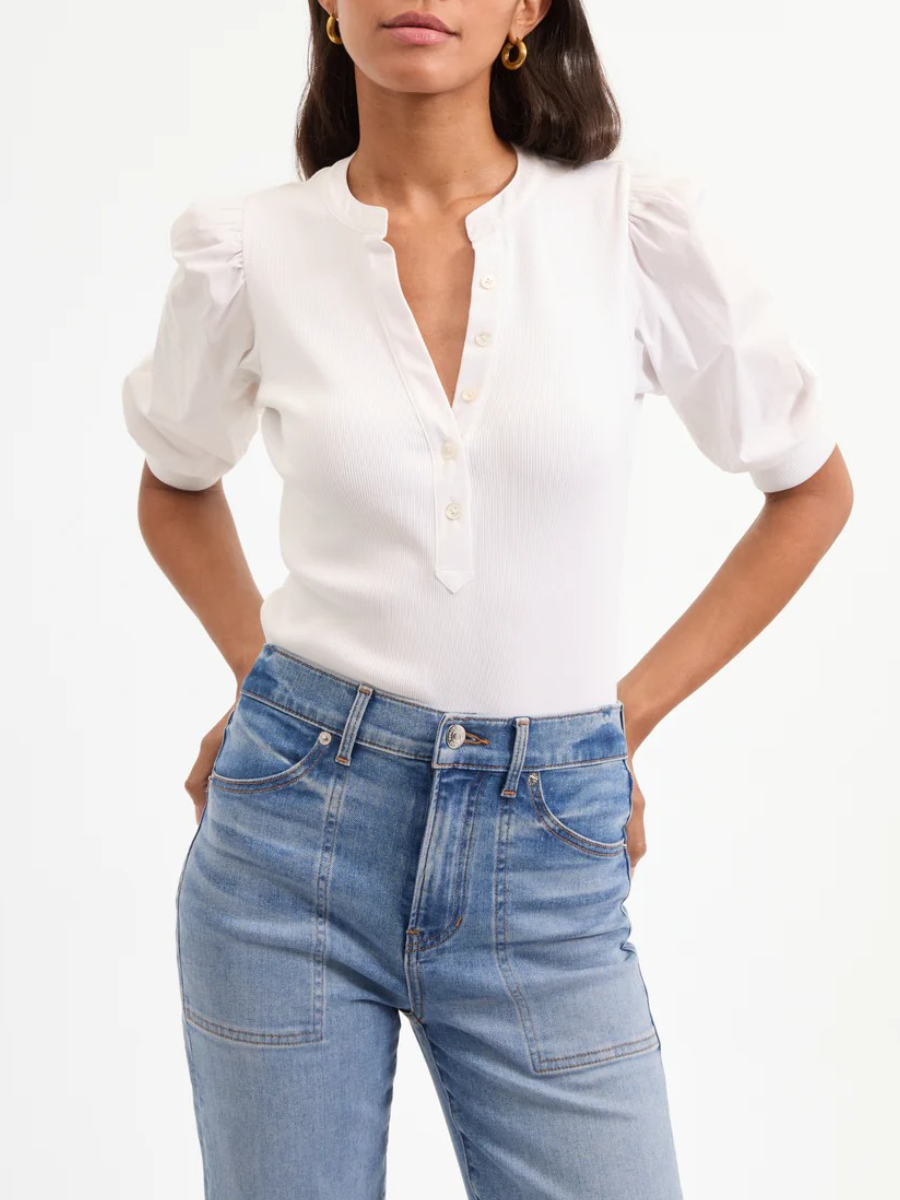 Coralee Puff-Sleeve Top