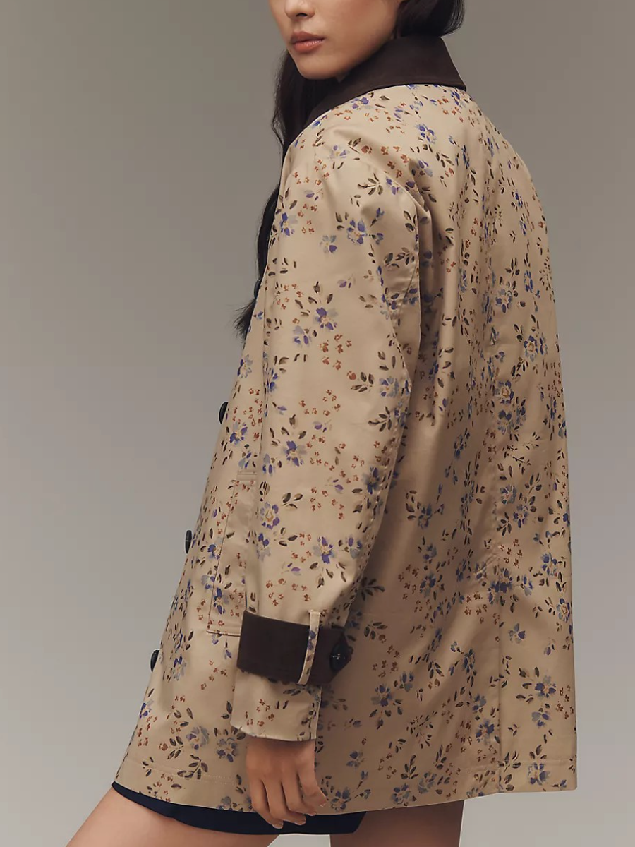 Floral Trench Coat