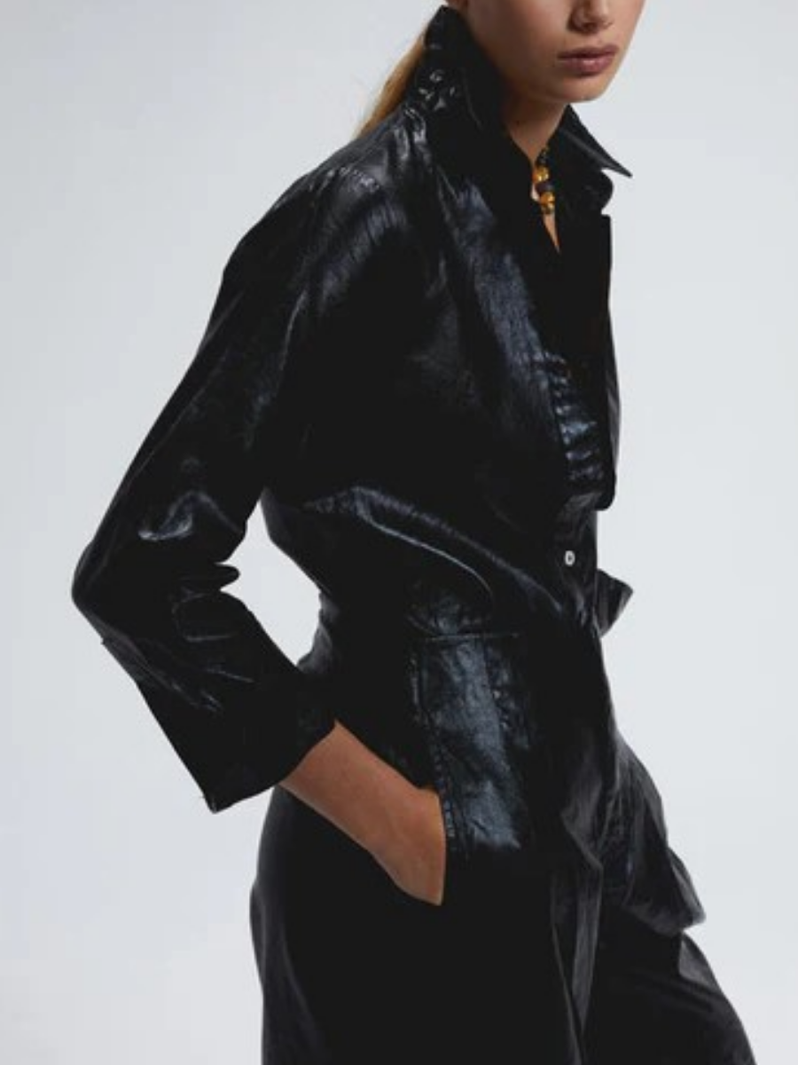 Black Linen Shirt