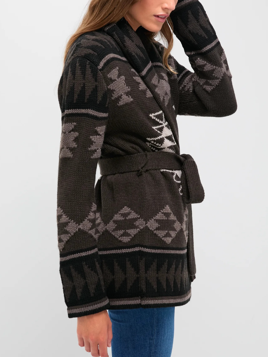 Wool Blend Ranch Teddy Wrap Cardigan
