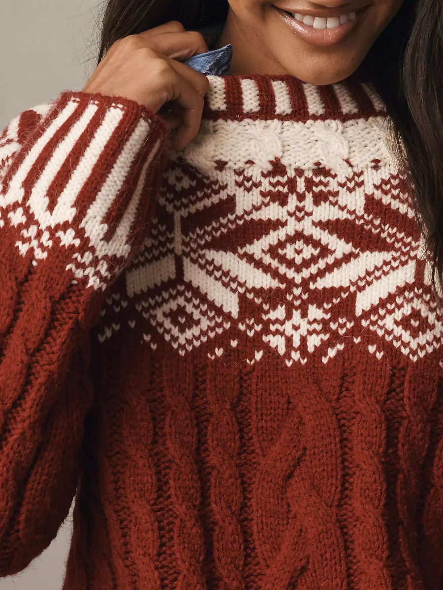 Long-Sleeve Crewneck Sweater