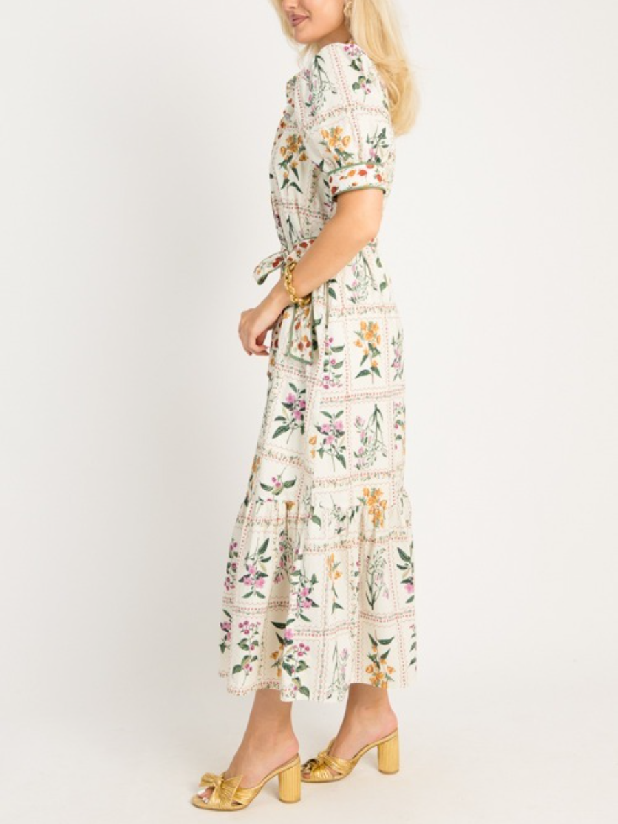 Garden Tiles Maxi Dress